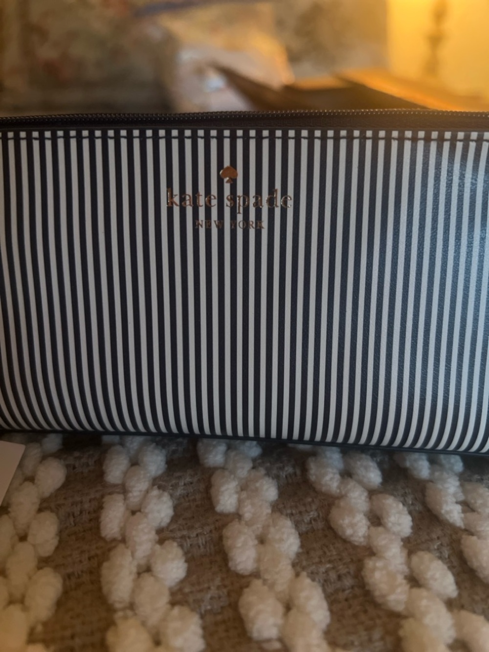 kate spade New York Striped Pencil Case - Picture 4 of 6